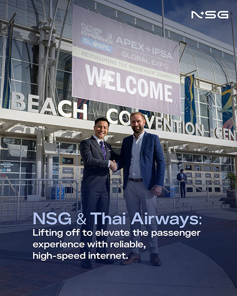 Neo Space Group (NSG) and Thai Airways International Join Forces to Elevate Passenger Experience with High-Speed In-Flight Connectivity